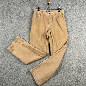 Vineyard Vines Pants Womens Size 14 Light Brown Corduroy Slim Fit Straight Leg